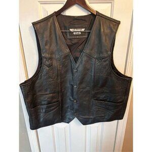 Bikers black vest size 52 men’s leather vest